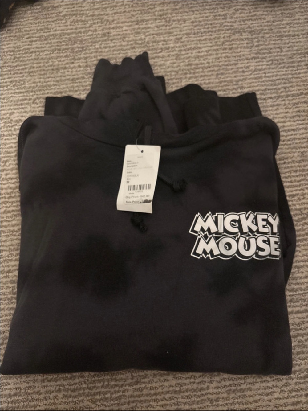 Disney Mickey Mouse Black medium adult hoodie